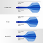 Preview: Harrows SOLO 2 Flights blau